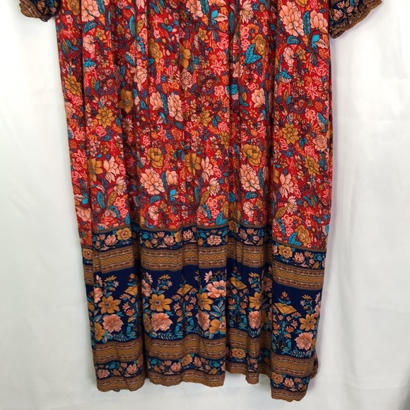 BLOOMCHIC Floral Bohemian Maxi Dress 
Size 14-16 - Picture 8 of 11